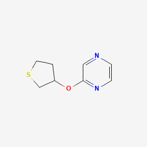 2-(Thiolan-3-yloxy)pyrazine
