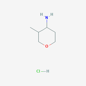 molecular formula C6H14ClNO B2892239 3-Methyloxan-4-amine hydrochloride CAS No. 1787906-12-0