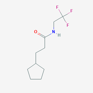 3-Cyclopentyl-N-(2,2,2-trifluoroethyl)propanamide