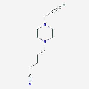 B2892260 5-[4-(Prop-2-yn-1-yl)piperazin-1-yl]pentanenitrile CAS No. 1797268-19-9