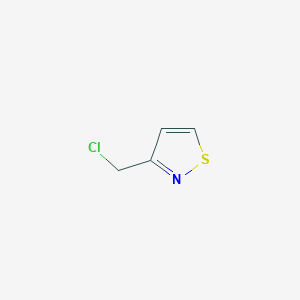 molecular formula C4H4ClNS B2892275 3-(Chloromethyl)isothiazole CAS No. 1246549-42-7