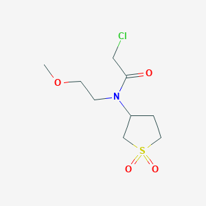 molecular formula C9H16ClNO4S B2892279 2-chloro-N-(1,1-dioxidotetrahydrothien-3-yl)-N-(2-methoxyethyl)acetamide CAS No. 877964-32-4