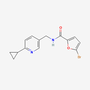 5-bromo-N-[(6-cyclopropylpyridin-3-yl)methyl]furan-2-carboxamide