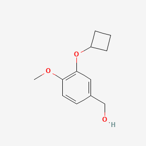 molecular formula C12H16O3 B2892294 (3-Cyclobutyloxy-4-methoxyphenyl)methanol CAS No. 1780714-13-7