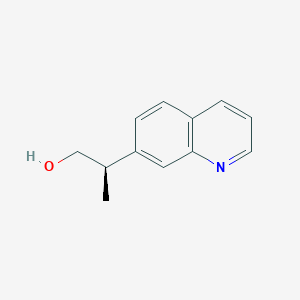 molecular formula C12H13NO B2892311 (2R)-2-Quinolin-7-ylpropan-1-ol CAS No. 2248183-92-6