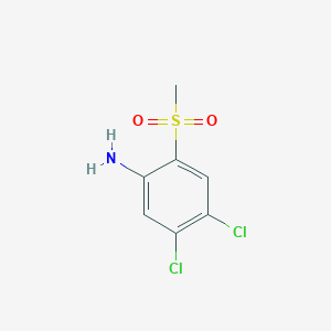 molecular formula C7H7Cl2NO2S B2892338 4,5-Dichloro-2-methanesulfonylaniline CAS No. 1505059-71-1