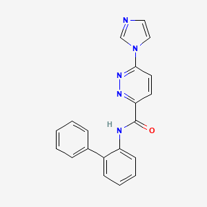 molecular formula C20H15N5O B2892400 N-([1,1'-biphenyl]-2-yl)-6-(1H-imidazol-1-yl)pyridazine-3-carboxamide CAS No. 1396708-26-1