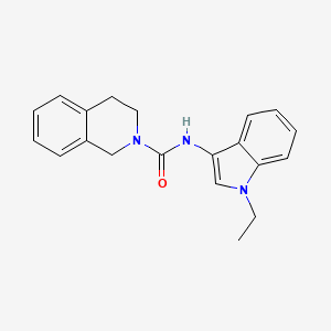 molecular formula C20H21N3O B2892464 N-(1-ethyl-1H-indol-3-yl)-3,4-dihydroisoquinoline-2(1H)-carboxamide CAS No. 899753-76-5