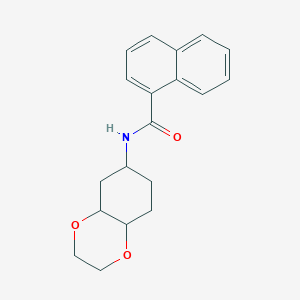 molecular formula C19H21NO3 B2892501 N-(octahydrobenzo[b][1,4]dioxin-6-yl)-1-naphthamide CAS No. 1902907-34-9