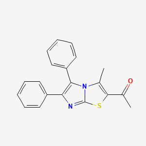 molecular formula C20H16N2OS B2892582 2-Acetyl-3-methyl-5,6-diphenylimidazo[2,1-b]thiazole CAS No. 28466-09-3