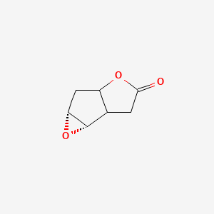molecular formula C7H8O3 B2892643 (2S,4R)-3,7-dioxatricyclo[4.3.0.02,4]nonan-8-one CAS No. 26115-01-5