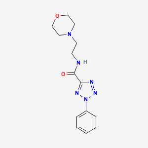 molecular formula C14H18N6O2 B2892653 N-(2-morpholinoethyl)-2-phenyl-2H-tetrazole-5-carboxamide CAS No. 1396786-15-4