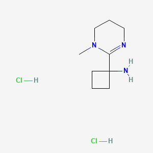 B2892656 1-(1-Methyl-1,4,5,6-tetrahydropyrimidin-2-yl)cyclobutan-1-amine dihydrochloride CAS No. 2230799-66-1