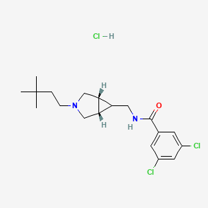 molecular formula C19H27Cl3N2O B2892686 ML218 hydrochloride 