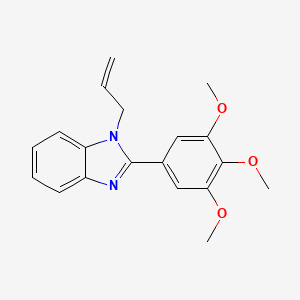 molecular formula C19H20N2O3 B2892822 1-(prop-2-en-1-yl)-2-(3,4,5-trimethoxyphenyl)-1H-1,3-benzodiazole CAS No. 615281-66-8
