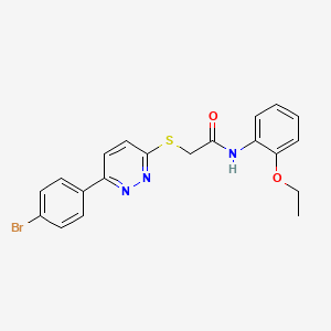 molecular formula C20H18BrN3O2S B2892837 2-((6-(4-bromophenyl)pyridazin-3-yl)thio)-N-(2-ethoxyphenyl)acetamide CAS No. 872694-88-7