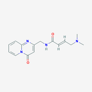 molecular formula C15H18N4O2 B2892853 (2E)-4-(dimethylamino)-N-({4-oxo-4H-pyrido[1,2-a]pyrimidin-2-yl}methyl)but-2-enamide CAS No. 2411333-40-7