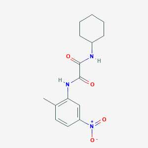 molecular formula C15H19N3O4 B2892947 N1-cyclohexyl-N2-(2-methyl-5-nitrophenyl)oxalamide CAS No. 899744-40-2