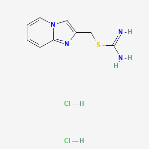 molecular formula C9H12Cl2N4S B2892949 Imidazo[1,2-a]pyridin-2-ylmethyl carbamimidothioate dihydrochloride CAS No. 1049736-79-9