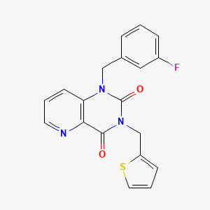 1-(3-fluorobenzyl)-3-(thiophen-2-ylmethyl)pyrido[3,2-d]pyrimidine-2,4(1H,3H)-dione