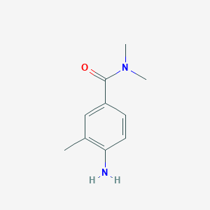 molecular formula C10H14N2O B2893001 4-amino-N,N,3-trimethylbenzamide CAS No. 953739-92-9