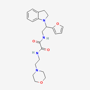 N1-(2-(furan-2-yl)-2-(indolin-1-yl)ethyl)-N2-(2-morpholinoethyl)oxalamide