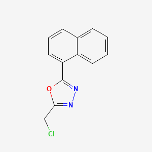 2-(Chloromethyl)-5-(naphthalen-1-yl)-1,3,4-oxadiazole