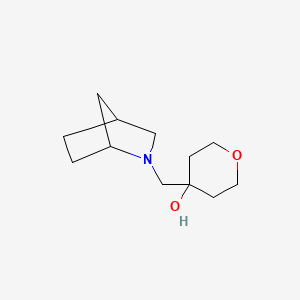 4-(2-Azabicyclo[2.2.1]heptan-2-ylmethyl)oxan-4-ol
