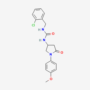 1-(2-Chlorobenzyl)-3-(1-(4-methoxyphenyl)-5-oxopyrrolidin-3-yl)urea