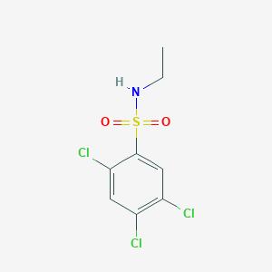 molecular formula C8H8Cl3NO2S B2893036 2,4,5-trichloro-N-ethylbenzenesulfonamide CAS No. 101257-20-9