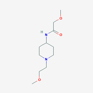 molecular formula C11H22N2O3 B2893039 2-Methoxy-N-[1-(2-methoxyethyl)piperidin-4-YL]acetamide CAS No. 1421452-56-3