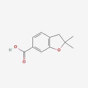 molecular formula C11H12O3 B2893041 2,2-Dimethyl-2,3-dihydrobenzofuran-6-carboxylic acid CAS No. 123656-36-0