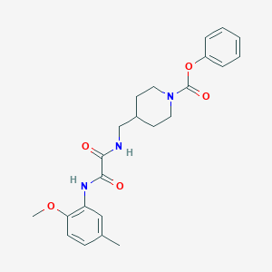Phenyl 4-((2-((2-methoxy-5-methylphenyl)amino)-2-oxoacetamido)methyl)piperidine-1-carboxylate