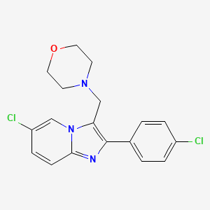 6-Chloro-2-(4-chlorophenyl)-3-(morpholinomethyl)imidazo[1,2-a]pyridine