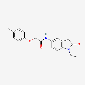 molecular formula C19H20N2O3 B2893077 N-(1-ethyl-2-oxo-2,3-dihydro-1H-indol-5-yl)-2-(4-methylphenoxy)acetamide CAS No. 921542-59-8