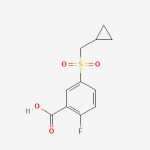 5-(Cyclopropylmethylsulfonyl)-2-fluorobenzoic acid