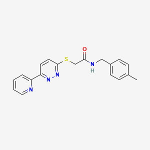 N-(4-methylbenzyl)-2-((6-(pyridin-2-yl)pyridazin-3-yl)thio)acetamide