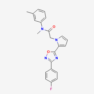 2-{2-[3-(4-fluorophenyl)-1,2,4-oxadiazol-5-yl]-1H-pyrrol-1-yl}-N-methyl-N-(3-methylphenyl)acetamide
