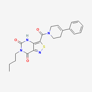 6-butyl-3-(4-phenyl-1,2,3,6-tetrahydropyridine-1-carbonyl)isothiazolo[4,3-d]pyrimidine-5,7(4H,6H)-dione