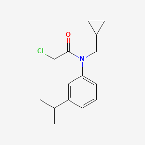 molecular formula C15H20ClNO B2893154 2-Chloro-N-(cyclopropylmethyl)-N-(3-isopropylphenyl)acetamide CAS No. 1397227-52-9