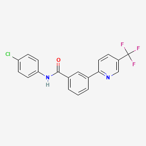 N-(4-chlorophenyl)-3-[5-(trifluoromethyl)pyridin-2-yl]benzamide