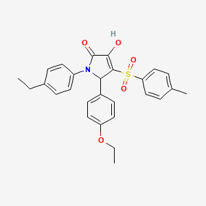 5-(4-ethoxyphenyl)-1-(4-ethylphenyl)-3-hydroxy-4-tosyl-1H-pyrrol-2(5H)-one
