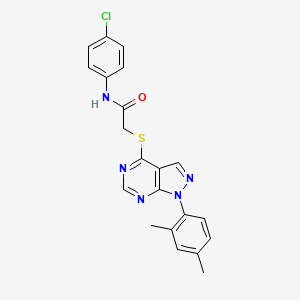 N-(4-chlorophenyl)-2-((1-(2,4-dimethylphenyl)-1H-pyrazolo[3,4-d]pyrimidin-4-yl)thio)acetamide