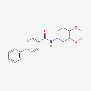 N-(octahydrobenzo[b][1,4]dioxin-6-yl)-[1,1'-biphenyl]-4-carboxamide