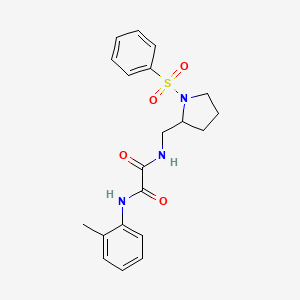 N1-((1-(phenylsulfonyl)pyrrolidin-2-yl)methyl)-N2-(o-tolyl)oxalamide