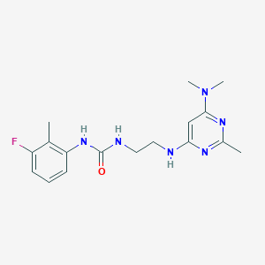 1-(2-((6-(Dimethylamino)-2-methylpyrimidin-4-yl)amino)ethyl)-3-(3-fluoro-2-methylphenyl)urea