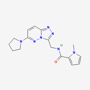 1-methyl-N-((6-(pyrrolidin-1-yl)-[1,2,4]triazolo[4,3-b]pyridazin-3-yl)methyl)-1H-pyrrole-2-carboxamide