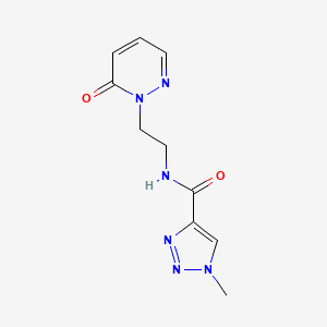 1-methyl-N-(2-(6-oxopyridazin-1(6H)-yl)ethyl)-1H-1,2,3-triazole-4-carboxamide