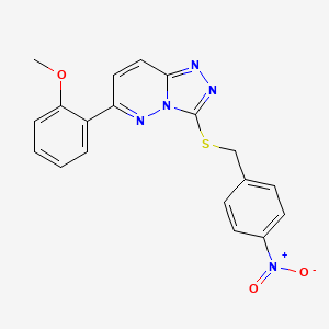 6-(2-Methoxyphenyl)-3-((4-nitrobenzyl)thio)-[1,2,4]triazolo[4,3-b]pyridazine