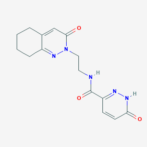 6-oxo-N-(2-(3-oxo-5,6,7,8-tetrahydrocinnolin-2(3H)-yl)ethyl)-1,6-dihydropyridazine-3-carboxamide